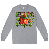 Heather Grey feeling berry cute strawberry Long Sleeve Tee - Jasminsmagicworld