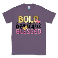 Lavender bold beautiful blessed Classic Tee - LillyAllenDesigns
