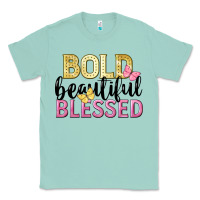 Seafoam bold beautiful blessed Classic Tee - LillyAllenDesigns