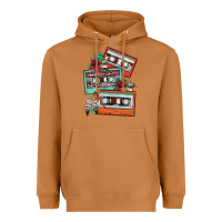 Meerkat cassette floral gemstone Heavyweight Hoodie - FaDigitalArtStudio