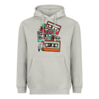 Moon Dust cassette floral gemstone Heavyweight Hoodie - FaDigitalArtStudio