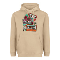 Mushroom cassette floral gemstone Heavyweight Hoodie - FaDigitalArtStudio