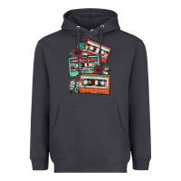 Smoke cassette floral gemstone Heavyweight Hoodie - FaDigitalArtStudio