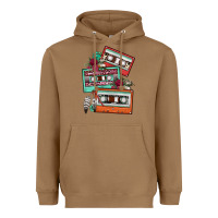 Toasted Coconut cassette floral gemstone Heavyweight Hoodie - FaDigitalArtStudio