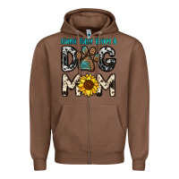 Chestnut kinda busy being a dog mom Zipper Hoodie - OliviaCreatesArt