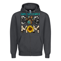 Smoke kinda busy being a dog mom Zipper Hoodie - OliviaCreatesArt