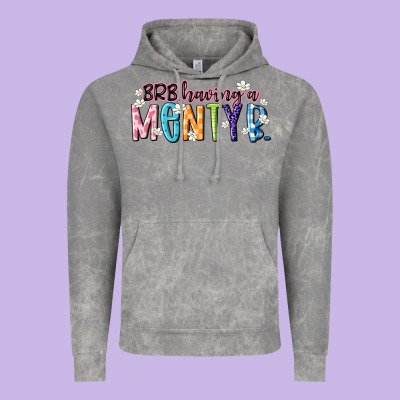 Having A Menty B Vintage Hoodie Designed By Artiststas