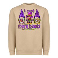 Mushroom I need more beads with gnomies Heavyweight Sweatshirt - HowdyJamesFarm