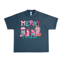 Midnight Navy merry christmas pink coffee cups Urban Heavy Tee - Jasminsmagicworld