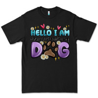 Black hello i am obsessed with my dog Premium Tee - MaliasSmallBusiness