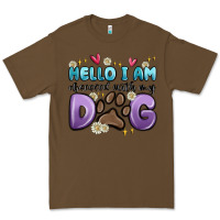 Cacao hello i am obsessed with my dog Premium Tee - MaliasSmallBusiness