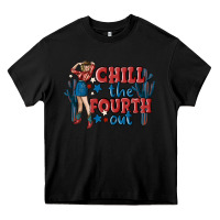 Black chill the fourth out malia Heavy Core Tee - MaliasSmallBusiness