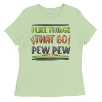 Matcha i like things that go pew pew Ladies Tee - MaliasSmallBusiness