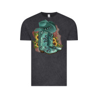 Vintage Black Turquoise Cowboy Boots Vintage Tee - JahusDesignShop