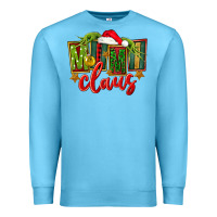 Ocean Blue christmas mimi claus Premium Sweatshirt - FaDigitalArtStudio