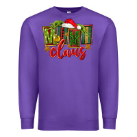 Purple christmas mimi claus Premium Sweatshirt - FaDigitalArtStudio