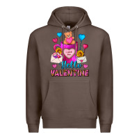 Coffee hello valentine valentines day coffee mug Premium Hoodie - FaDigitalArtStudio