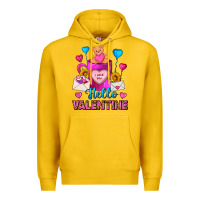 Lemon hello valentine valentines day coffee mug Premium Hoodie - FaDigitalArtStudio