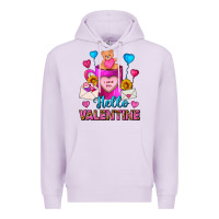 Lilac hello valentine valentines day coffee mug Premium Hoodie - FaDigitalArtStudio