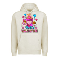 Oatmeal Heather hello valentine valentines day coffee mug Premium Hoodie - FaDigitalArtStudio