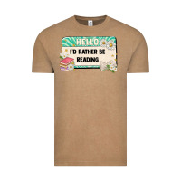Vintage Coffee hello id rather be reading Vintage Tee - Artiststas