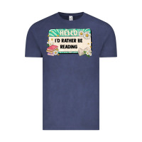 Vintage Denim hello id rather be reading Vintage Tee - Artiststas