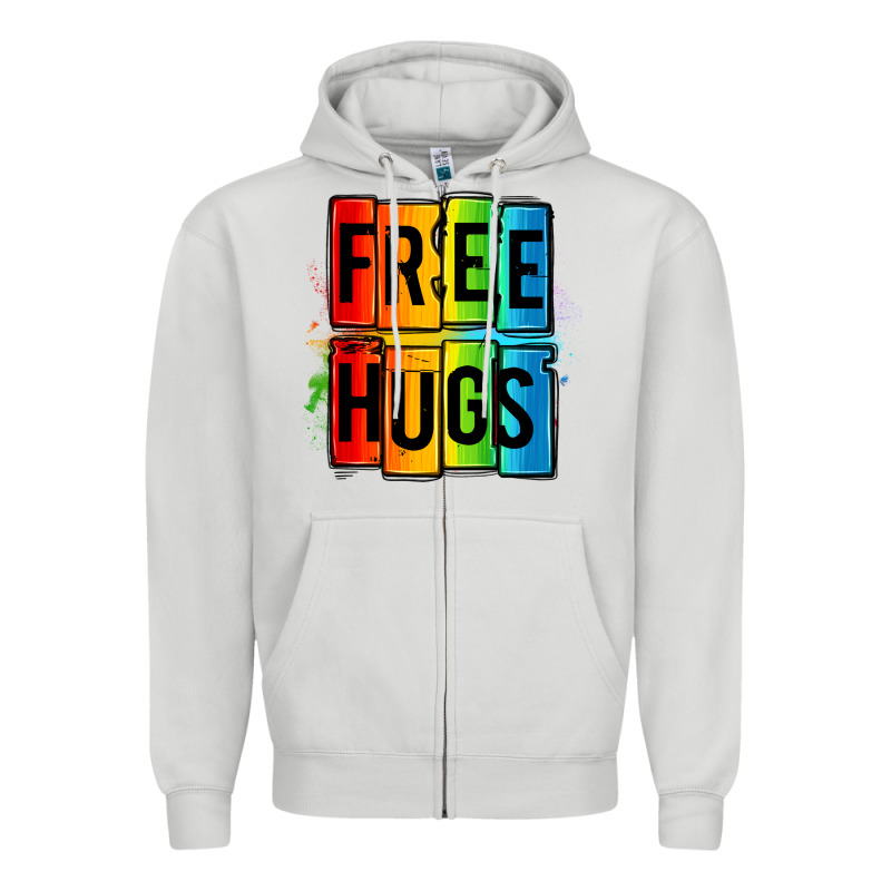 Free Hugs Zipper Hoodie by OliviaCreatesArt | Teevron