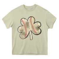 Mossy baseball distressed shamrock Heavy Core Tee - MaliasSmallBusiness
