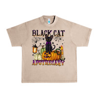 French Oak black cat apothecary Urban Heavy Tee - BarkalooDesign