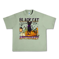 Oil Green black cat apothecary Urban Heavy Tee - BarkalooDesign