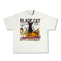 Pistachio black cat apothecary Urban Heavy Tee - BarkalooDesign