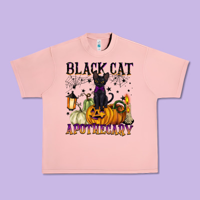 Black Cat Apothecary Urban Heavy Tee Designed By Barkaloodesign