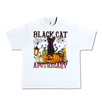 White black cat apothecary Urban Heavy Tee - BarkalooDesign