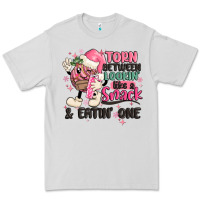 Dove Grey torn between lookin' like a snack and eatin' one Premium Tee - MaliasSmallBusiness