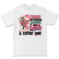 White torn between lookin' like a snack and eatin' one Premium Tee - MaliasSmallBusiness
