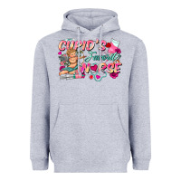 Heather Grey cupid's favorite nurse Heavyweight Hoodie - FaDigitalArtStudio