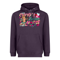 Plum cupid's favorite nurse Heavyweight Hoodie - FaDigitalArtStudio