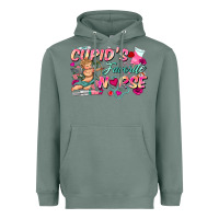 Sage cupid's favorite nurse Heavyweight Hoodie - FaDigitalArtStudio