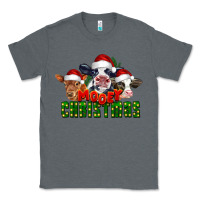 Charcoal Heather Mooey Christmas Cows Classic Tee - LillyAllenDesigns