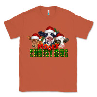 Copper Mooey Christmas Cows Classic Tee - LillyAllenDesigns