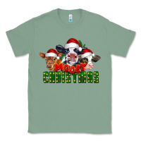 Sage Mooey Christmas Cows Classic Tee - LillyAllenDesigns