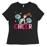 Black cheer Ladies Tee - MaliasSmallBusiness