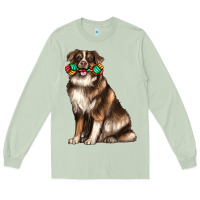 Matcha australian shepherd with rope toy Long Sleeve Tee - texasbilliewilder