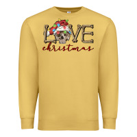 Antique Gold skull love christmas Premium Sweatshirt - FaDigitalArtStudio