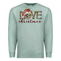 Seafoam skull love christmas Premium Sweatshirt - FaDigitalArtStudio
