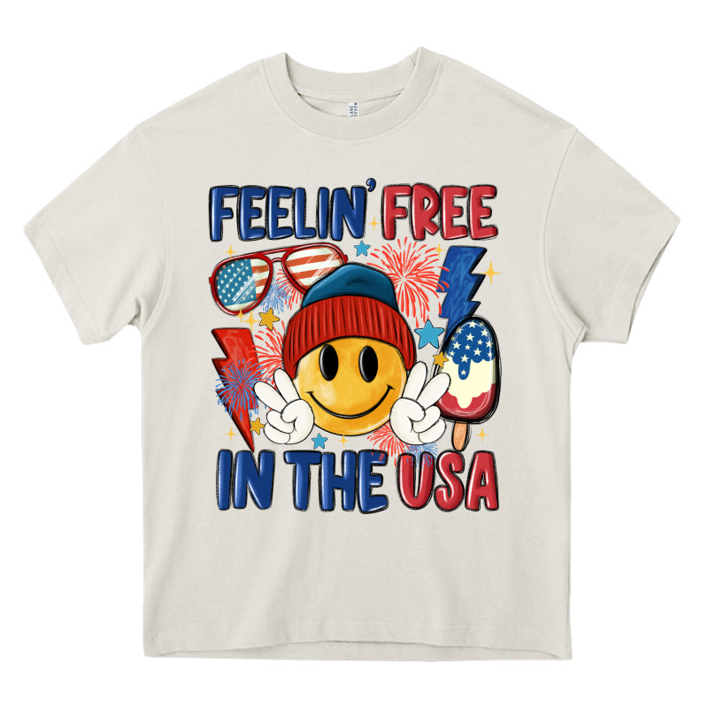 Feelin Free In The Usa Heavy Core Tee by MaliasSmallBusiness | Teevron