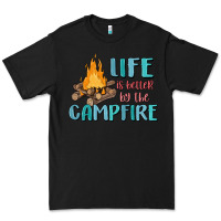 Black life is better by the campfire Premium Tee - MaliasSmallBusiness