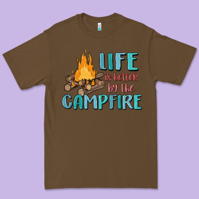 Life Is Better By The Campfire Premium Tee Designed By Maliassmallbusiness