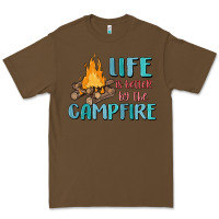 Cacao life is better by the campfire Premium Tee - MaliasSmallBusiness