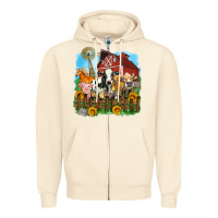 Sandshell farm life olivia Zipper Hoodie - OliviaCreatesArt